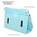 Snugg iPad 2 Case - Smart Cover with Kick Stand & (Baby Blue Leather) for Apple iPad 2