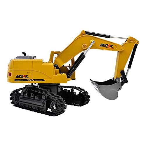LKNJLL Fernbedienung LKW Bagger Spielzeug 8-Kanal Maßstab 1:24 RC Traktor mit Sounds 1 Batterien 2.4Ghz Aufbau-Spielzeug – Bild 3