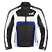 HWK Spyder Motorcycle Jacket for Men with Weather Resistant Cordura Textile Fabric for Enduro Motocross Motorbike Riding and Impact Protection Armor, Dual Sport Motorcycle Riding Jacket X-LARGE/BLUE