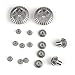 YANSHON 2 Sets Upgrade Parts Motor Driving Gear 12T 24T 30T Metal Differential Gear Set for WLtoys 12428 12423 RC Car (16pcs, 8pcs/Set)
