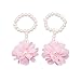 Elesa Miracle Baby Girl Pearl Chiffon Barefoot Flower Sandals Value Set of 4, in Gift Box (Set A)