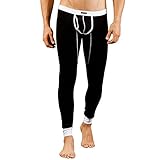 ZIHAN Men's Low Rise Modal Skinny Leggings Pants