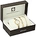 Anne Klein Women's AK/2844GBST Swarovski Crystal Accented Gold-Tone Mesh Bracelet Watch and Bangle Set