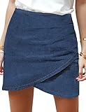 Vetinee Women's Bright Cobalt Blue Tulip Hem