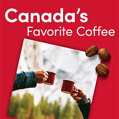 TIM HORTONS HAZELNUT FLAVORED, MEDIUM ROAST COFFEE, SINGLE-SERVE K-CUP PODS COMPATIBLE WITH KEURIG BREWERS, 12CT K-CUPS, RED