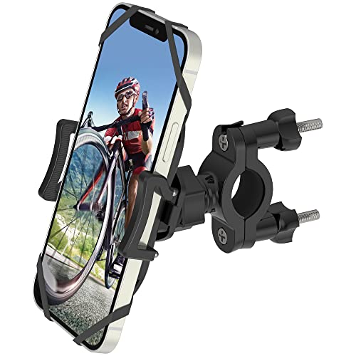 Bike Phone Mount, LSJX Universal Adjustable Motorcycle Mountain Bicycle Handlebar Cell Phone