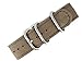 JRRS7777 20mm Canvas Watch Strap Band Sports Military Army New Pattern Brown ZULU NYS-112