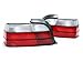 PROMOTORING For 92-99 BMW E36 3-SERIES 2DR COUPE OEM FACTORY STYLE EURO TAILLIGHTS - CLEAR/RED