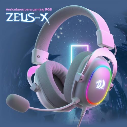 H510 Zeus-X Cascos Cable 7.1 53mm Blanco