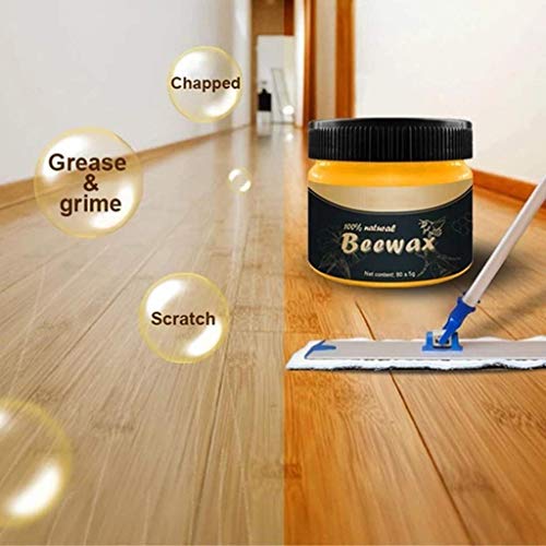 Home Traditional Beeswax Polish for Wood & Furniture Natural Beewax Wood Wax Preservative Conditioner Protectant Home Cleaning (1PCï¼‰