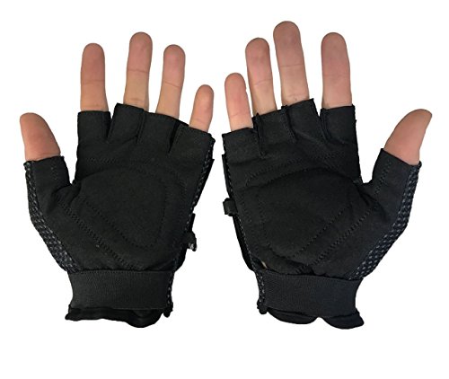 Zephyr Tactical Half-Finger Paintball and Airsoft Gloves - Black - Small/Medium - Thumbnail 6