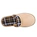 Ofoot Men's & Women's Casual Checked-Pattern Suedette Fabric Memory Foam Clog
