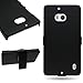 CoverON® Kickstand Holster Belt Clip Hard Combo Case for Nokia Lumia Icon 929 - Black