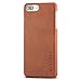KANVASA iPhone 8 Plus Leather Case/iPhone 7 Plus Leather Case Back Cover Brown One Real Genuine Leather Back Case for The iPhone 8 Plus & 7 Plus - Premium Leather Luxury Pouch - Ultra Thin