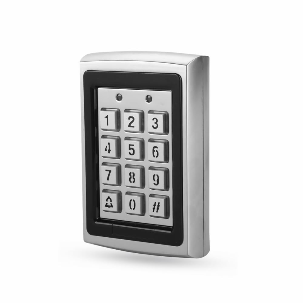 Door Access Controller, Top Metal Card Reader, Password Door Access Control System, Keypad with Backlight, for Home Security