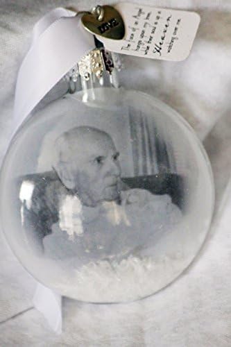 In Memory Christmas Ornament, Memorial Ornament, Lost loved one, Photo Ornament, Glass Ornament with Photograph, Picture Ornament, Picture Ornament Keepsake, First Christmas