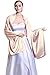 Women's Bridal Party Evening/Wedding Silk Satin Shawl Wrap 25 Colors S58 Champagne