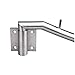 IMEEA Folding Wall Mount Clothes Hanger SUS304 Stainless Steel Swing Arm Holder Clothes Rack with 6 Hooks, Set of 1