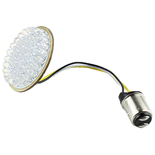 ZYTC 2" LED Turn Signals w/Running Light Bullet Style Front 1157 LED Turn Signal with Smoked Lens Lense for Harley Davidson