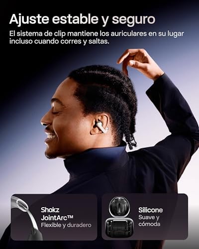 OpenDots One Auriculares Open-Ear Clip-on, Bluetooth 5.4, 6,5g, Gris — foto 4 de 8