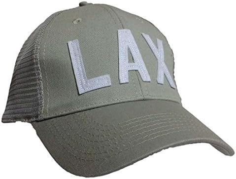 Aviate Collection LAX Los Angeles Trucker Hat, Grey