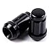 SCITOO 24PCS+2Keys Black Lug Nuts Spline for Drive Close End Socket Key, 12x1.5 Thread, 35mm Tall, Fits for Toyota Tacoma Tundra FJ Cruiser 2015-2016