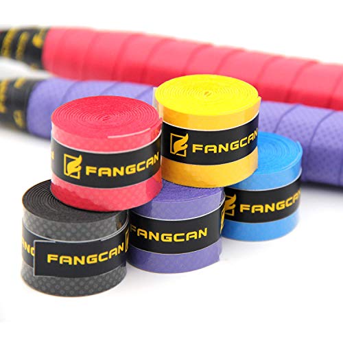 KLOUD City 5 pcs (Black, Blue, Purple, Yellow, Red) PU Soft, Absorb Moisture and Anti-Slip overgrip for Tennis and Badminton Racket Bike bar