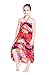 Girl Hawaiian Halter Dress in Red Sunset