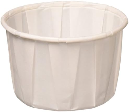 White Treated Paper Souffle Portion Cups for Measuring, Medicine, Samples, Jello Shots Pack of 250