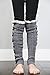 Leg Warmers for Girls Boutique Socks Brand by Modern Boho Charcoal