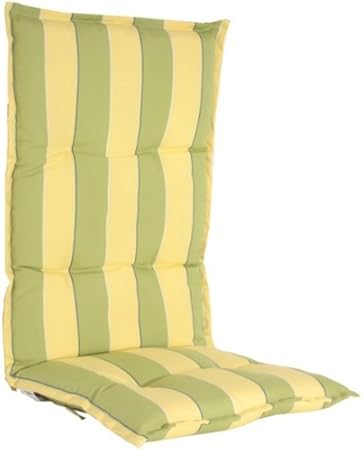 Amazon De Hochlehner Auflagen 6cm Kissen Polster Gartenstuhl Grun Gelb