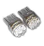TuningPros LEDBL-T20-W15 Backup Reverse LED Light Bulbs T20 Wedge, 15 LED White 2-pc Set