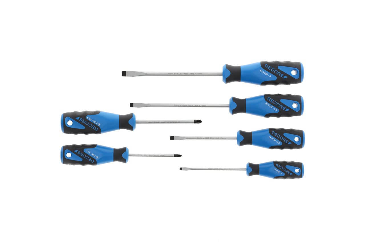 Gedore 2150-2160 PZ-06 3C-Screwdriver Set 6-part PT IS 4-8 1-2