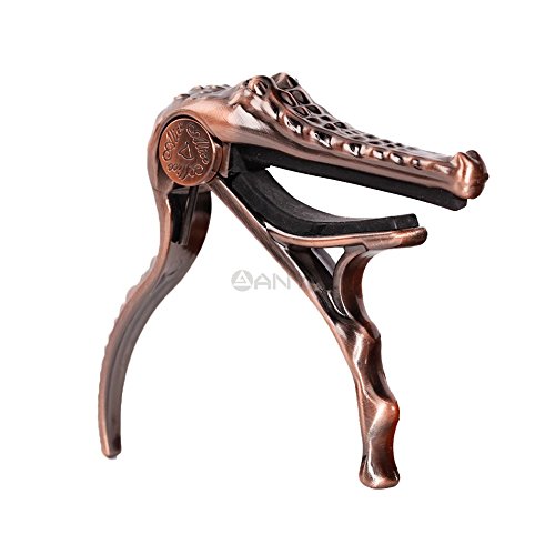 Blue Stones Professional Alice A007G Metal Crocodile Folk Acoustic Guitar Capo Clamp