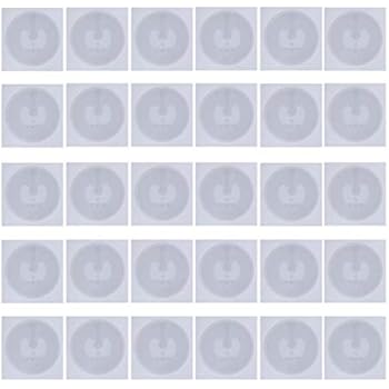 THONSEN 30pcs NTAG215 NFC Stickers Round 25mm(1 inch) Blank White NTAG 215 Tags Work Perfectly with TagMo Amiibo and All NFC-Enabled Cell Phones & Devices