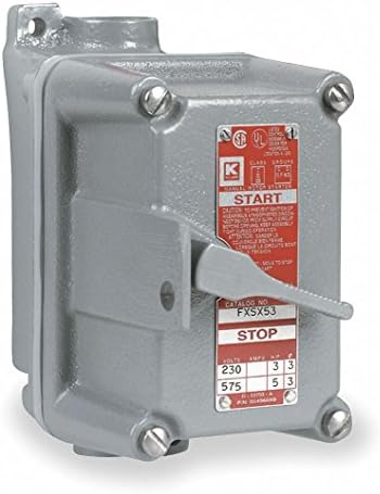 3-Pole Feed-Thru Motor Starter, 20 Amps AC, Enclosure NEMA Rating 3R, 7, 9