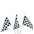 Plastic Racing Flags (pack of 12)