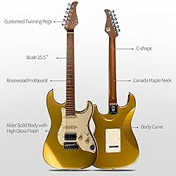 GTRS S801 Electric Guitar Maple Fretboard