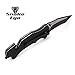 Snake Eye Rescue Style Assisted Opening Knife with Clip EDC Camping Fishing Hiking Pocket Knife (BK)