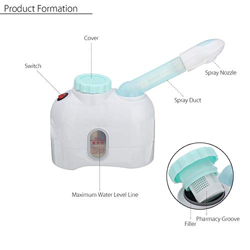 LUCKYFINE Ozone Facial Steamer Face Sauna Mist Sprayer Beauty Salon Skin Care Instrument - Thumbnail 5
