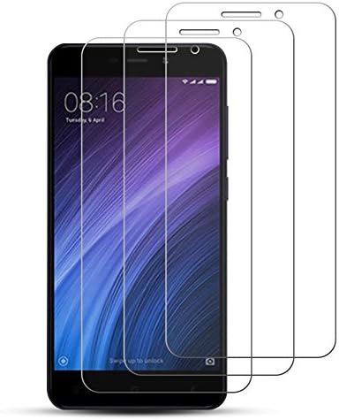 [2 Pack] Kacuki Tempered Glass Screen Protector for Xiaomi Redmi 4A, Anti-Scratch, Bubble Free (Transparent)