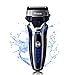 SURKER Beard Trimmer Men's Electric Foil Shavers Razor Electric Travel Shaver USB Charger Dry/Wet Lithium Battery Grooming Kit Waterproof Rechargeable LCD Display Travel Pouch Best Gift Black
