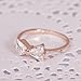 Fashion Plaza Christmas Gift Women Jewelry Bow Ring with Triangle Cubic Zirconia R422