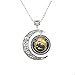JTIISICY Moon necklace Jewelry Badger Pendant Badger Necklace Christmas Gifts