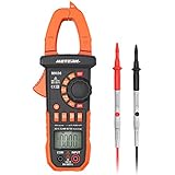 Meterk Digital Clamp Meter 4000 Counts Auto-ranging Multimeter with AC/DC Voltage&amp;Current, Resistance, Capacitance, Frequency, Diode, Hz Test, Non-contact Voltage Detect