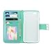 iPhone 6S Case/iPhone 6 Case, IZENGATE [Classic Series] Wallet Case Premium PU Leather Flip Cover Folio with Stand for Apple iPhone 6 (2014) / Apple iPhone 6S (2015) (Mint)