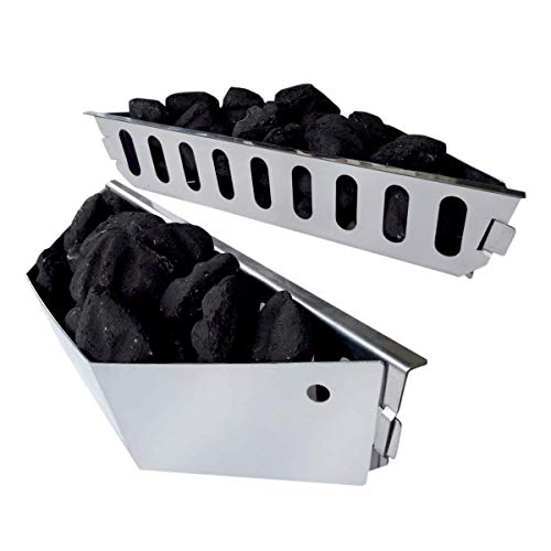 DELSbbq Stainless Steel Charcoal Basket Grill Accessories Briquette
