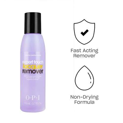 OPI Nail Polish Remover, Expert Touch, Non-Drying Formula, 3.7 fl oz