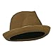 Tri-Colored Men's Fedora Paper Straw Hat - Light Brown W19S67B