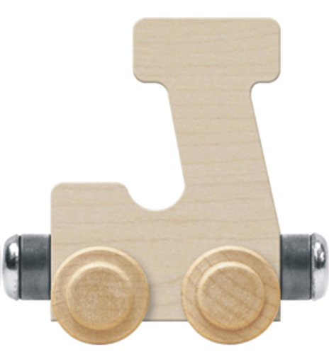 NameTrain Unfinished Letter Car J - Made in USA